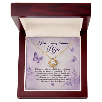Collar de Cumpleaños para Hija con Tarjeta de Mensaje