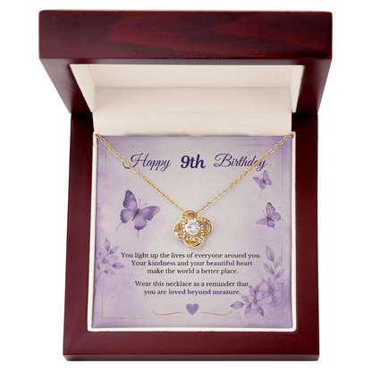Happy 9th Birthday Necklace