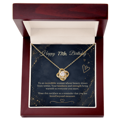 Happy 77th Birthday Necklace