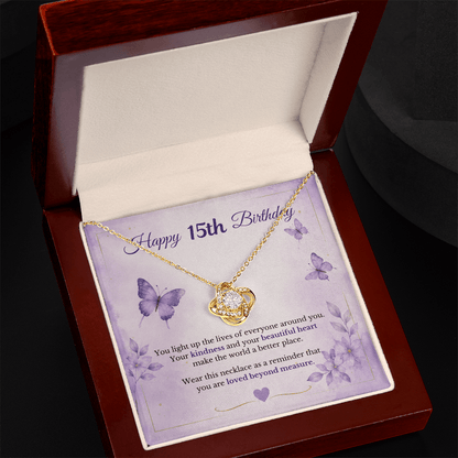 Happy 15th Birthday Necklace