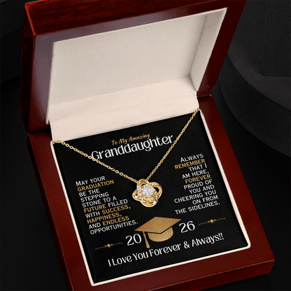 To My Brilliant Granddaughter - Graduation Necklace - 2026