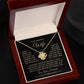 To My Wife - I can't Live Without You - Necklace - Yellow Gold Finish with LED Luxury Box