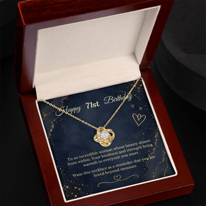 Happy 71st Birthday Necklace