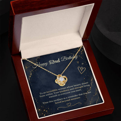 Happy 52nd Birthday Necklace