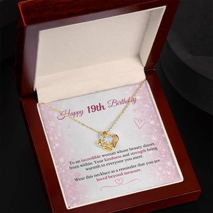 Happy 19th Birthday Necklace