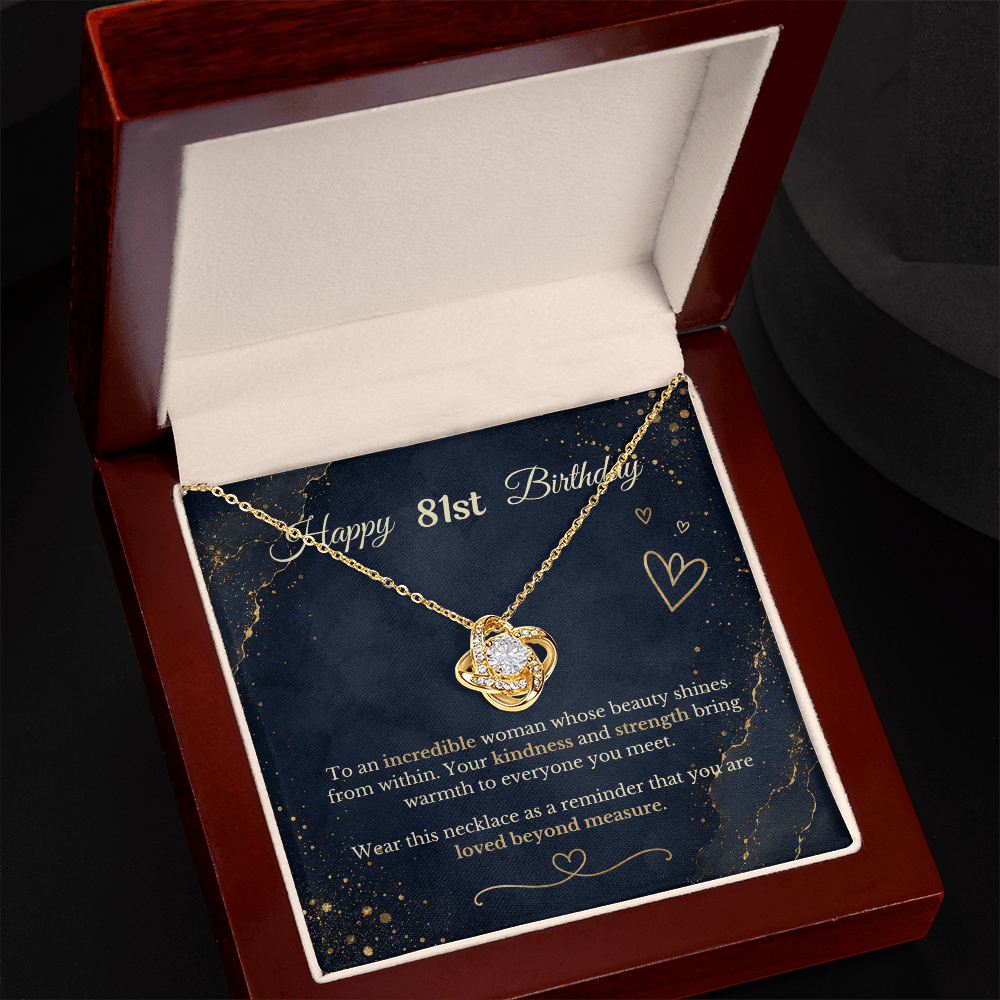 Happy 81st Birthday Necklace