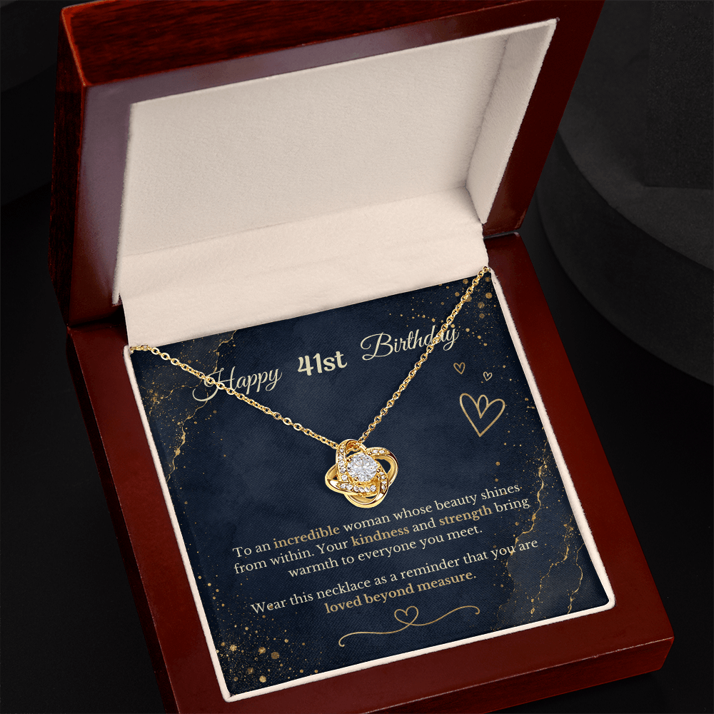 Happy 41st Birthday Necklace