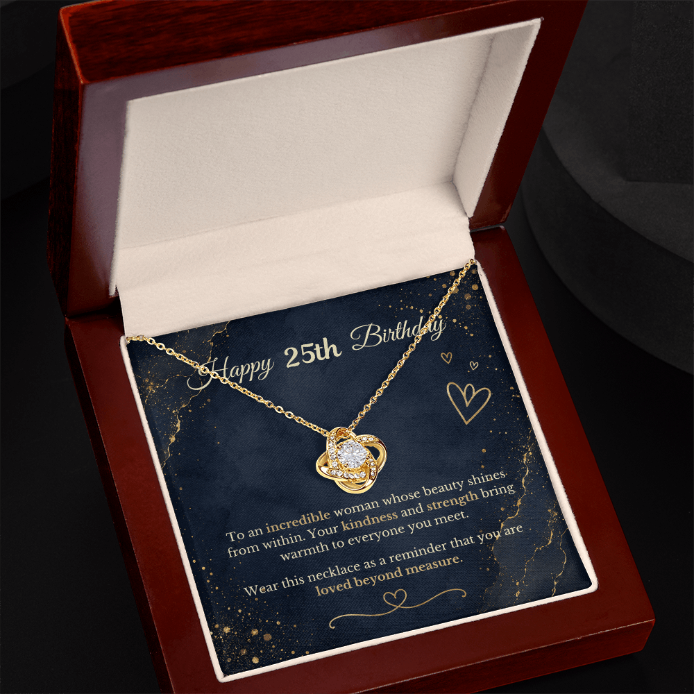 Happy 25th Birthday Necklace