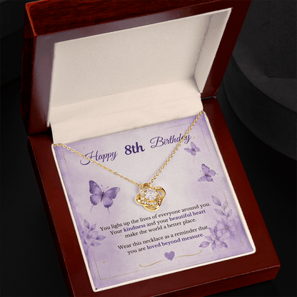 Happy 8th Birthday Necklace