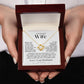 To My Wife - When I Say I Love You - Necklace - Yellow Gold Finish With LED Luxury Box