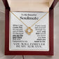 To My Soulmate - When I Say I Love You - Yellow Gold Finish - Necklace - Mahogany-style Luxury Box (w/LED)