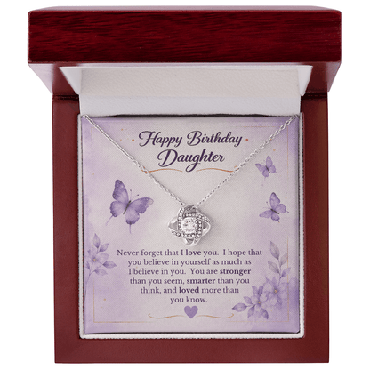 Happy Birthday to My Daughter Necklace Gift