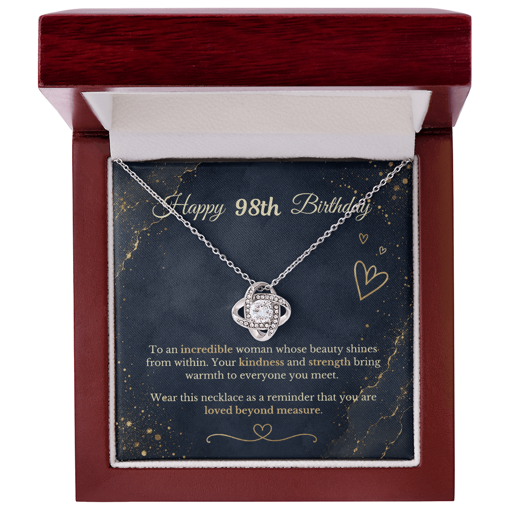 Happy 98th Birthday Necklace