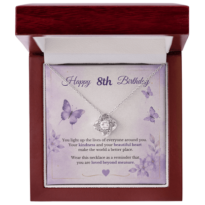 Happy 8th Birthday Necklace