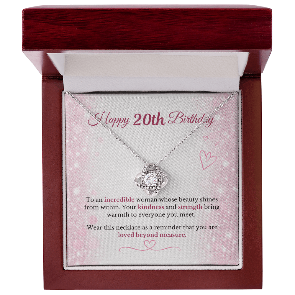 Happy 20th Birthday Necklace