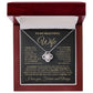 To My Wife - My Perfect Love - Necklace - White Gold Finish with Luxury LED Box