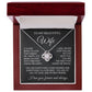 To My Wife - I Will Never Stop Loving You - Necklace - White Gold Finish with LED Luxury Box