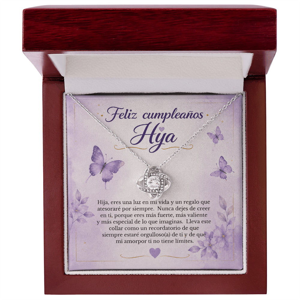 Collar de Cumpleaños para Hija con Tarjeta de Mensaje
