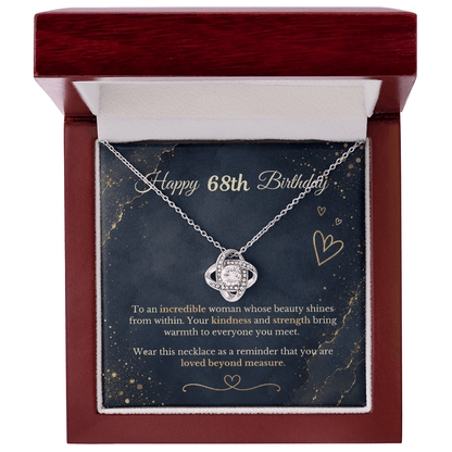 Happy 68th Birthday Necklace