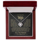 To My Wife - When I Say I Love You - Necklace - White Gold Finish with LED Luxury Box