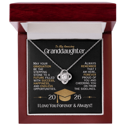To My Brilliant Granddaughter - Graduation Necklace - 2026