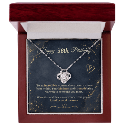 Happy 56th Birthday Necklace