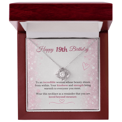 Happy 19th Birthday Necklace