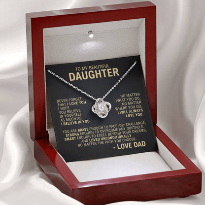 To My Daughter - I Will Always Love You - Necklace