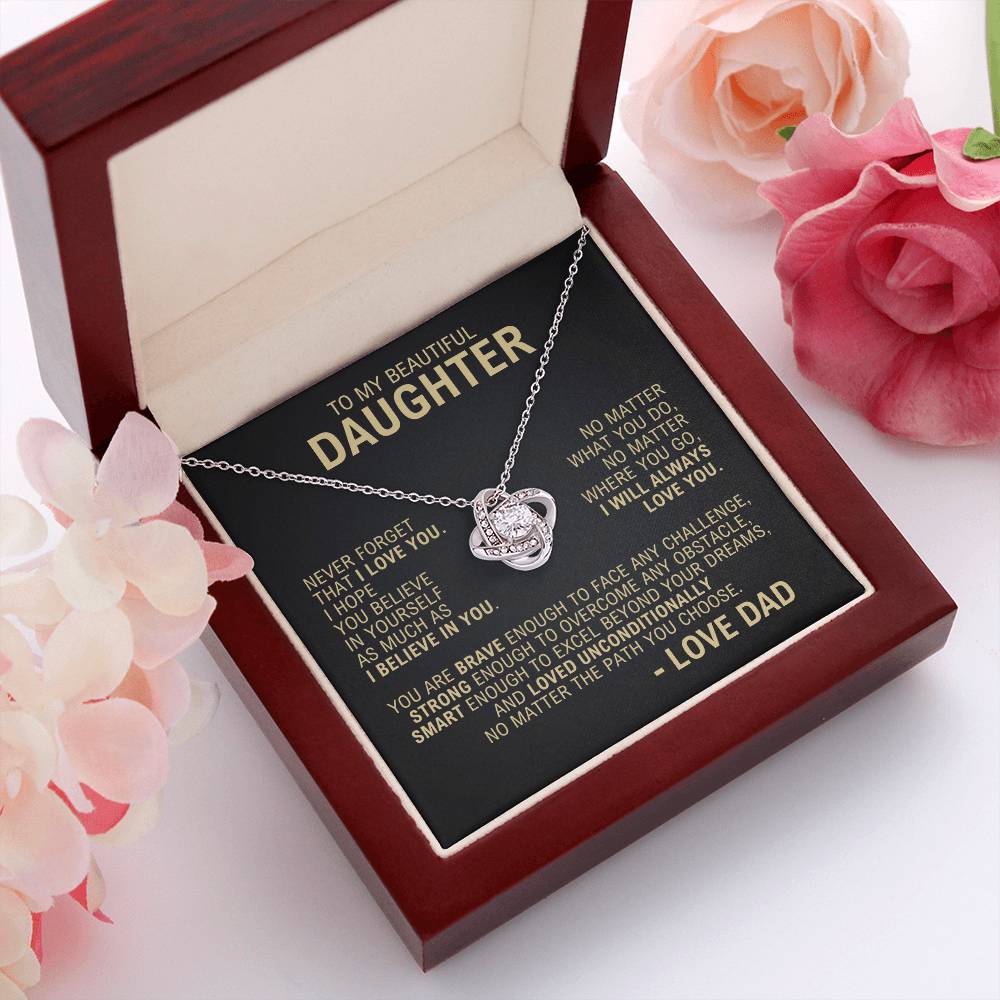 To My Daughter - I Will Always Love You - Necklace
