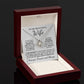 To My Wife - My Angel - Necklace - White Gold Finish with LED Luxury Box