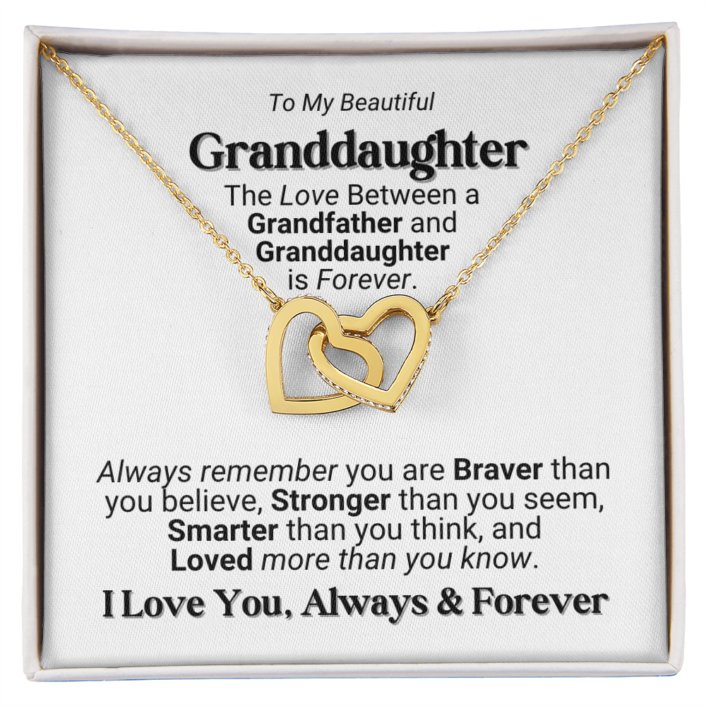 Grandfather - Granddaughter Love Necklace