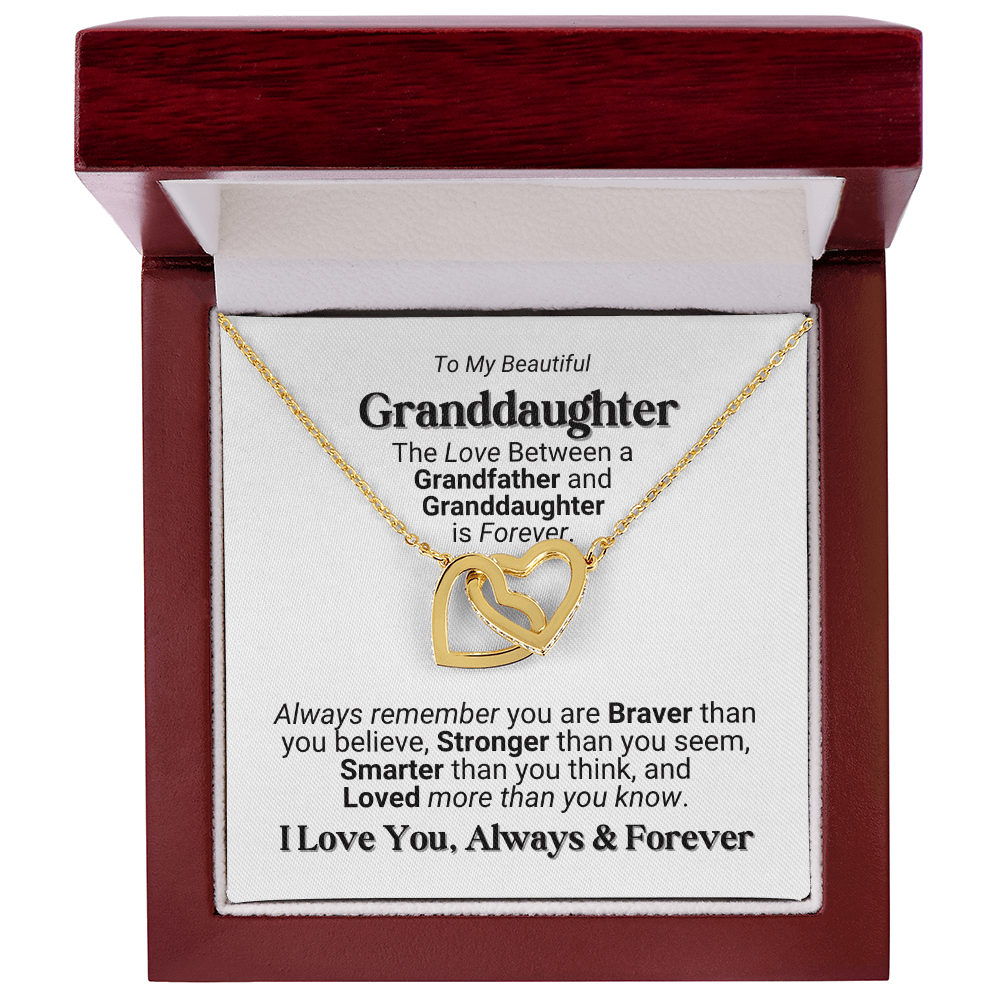 Grandfather - Granddaughter Love Necklace