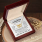 To My Daughter - You Are More Than Enough - Love Dad - Yellow Gold Finish Necklace - Luxury-style Box w/LED