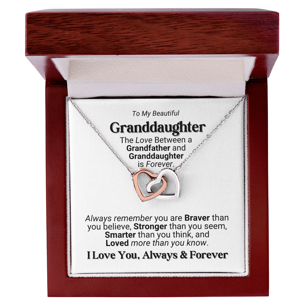 Grandfather - Granddaughter Love Necklace