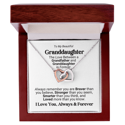 Grandfather - Granddaughter Love Necklace