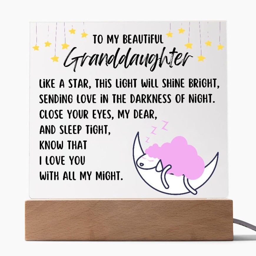 To My Beautiful Granddaughter - Nightlight