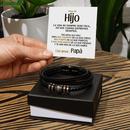 Para Mi Hijo - Con Amor, Papá - Pulsera