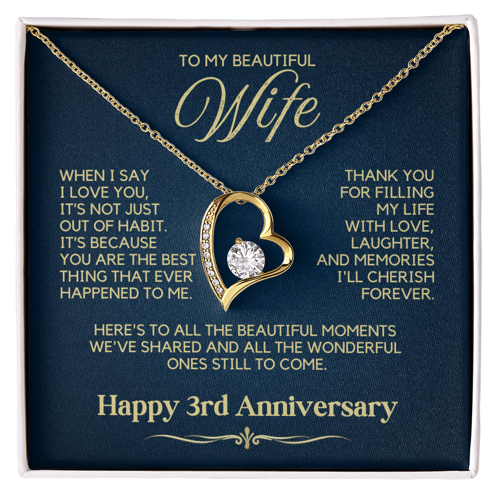 3rd Anniversary Necklace