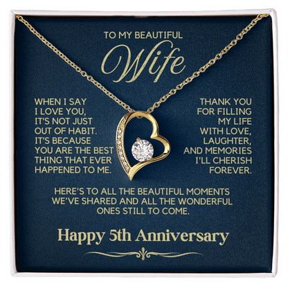 5th Anniversary Necklace
