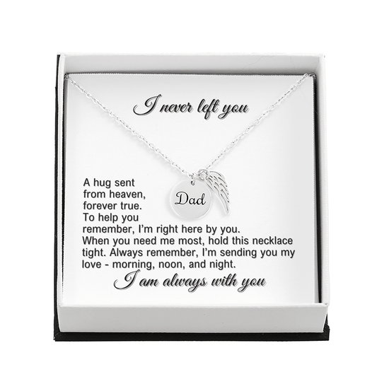 Angel Wing Memorial Necklace - Dad