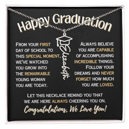Personalized Graduation Name Necklace