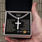 My Brilliant Son - Personalized Graduation Cross Necklace - 2026