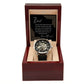To My Dad - I Will Always Be Your Little Girl - Openwork Watch