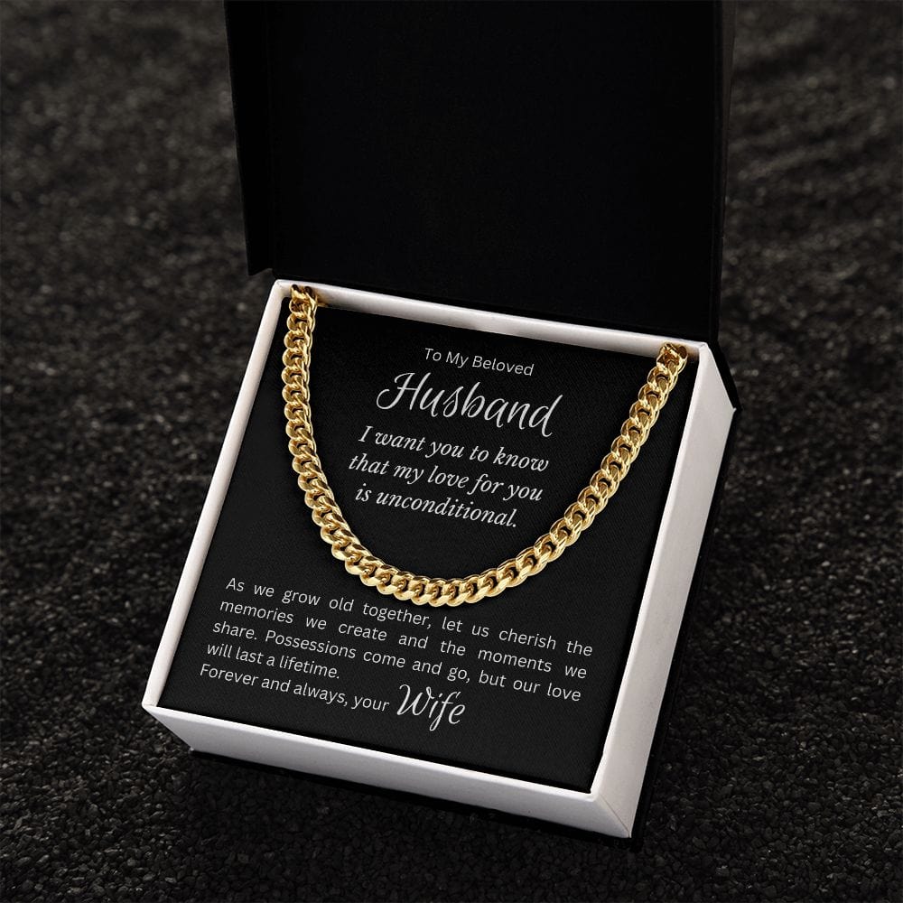 To My Beloved Husband - Unconditional Love - Necklace