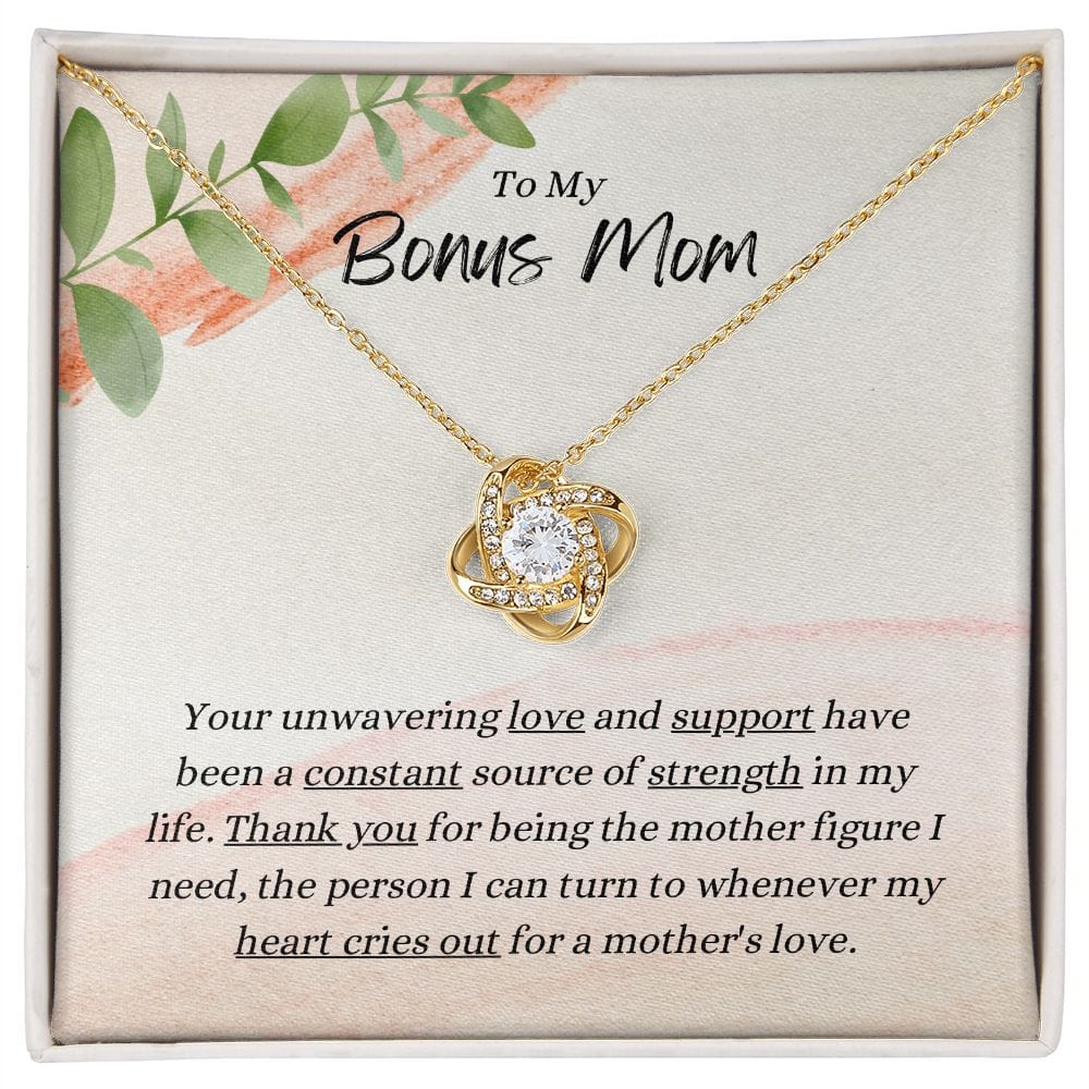 To My Bonus Mom - Thank You - Necklace