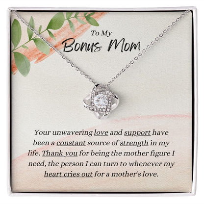 To My Bonus Mom - Thank You - Necklace